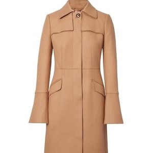 Banana Republic Melton Wool Trench Camel Coat 0